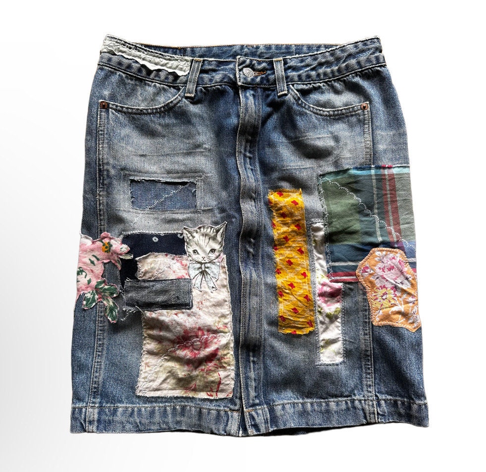Jean Denim Magnolia Pearl Taille Unique - Coton Perlé, Imprimé Calico Vieilli