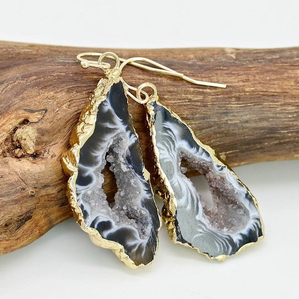 Geode Earrings - Etsy