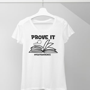 Prove It English Teacher T-shirt PNG File, Teacher Shirt, English Teacher, Teacher Gift, Teacher SVG, Teacher Graphic