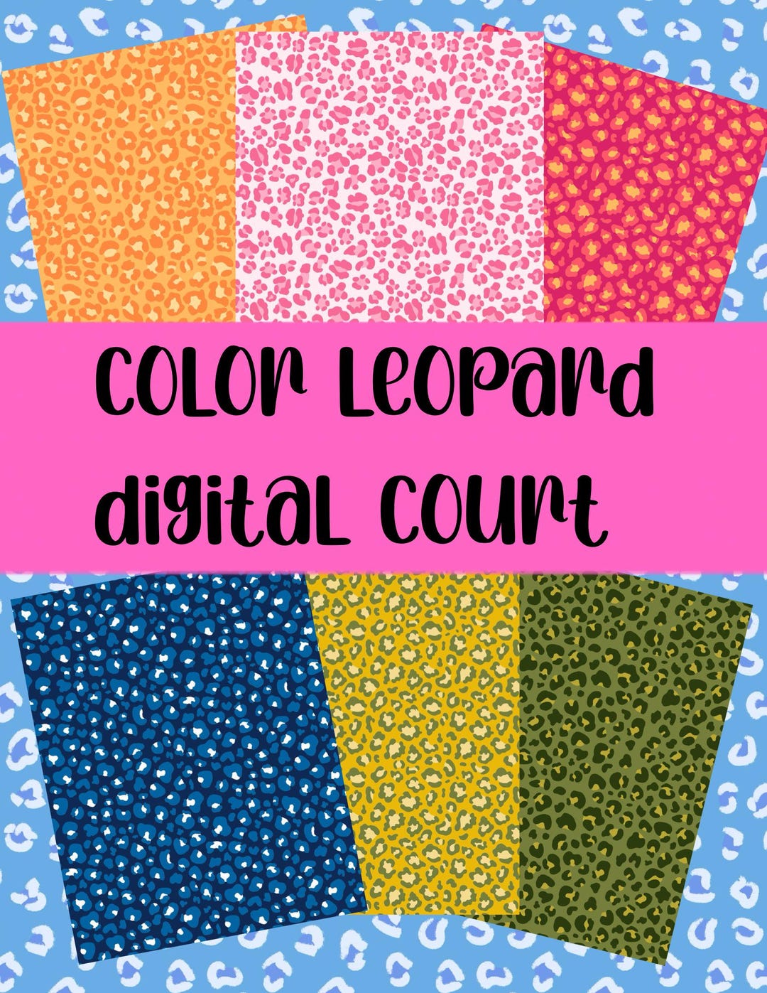 Color Leopard - Etsy