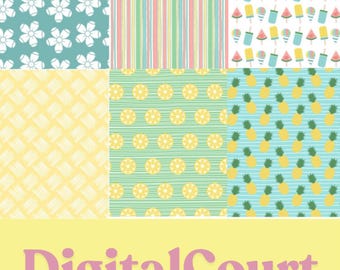 Digitale zomerpapierbundel