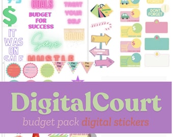 Digital budget stickers