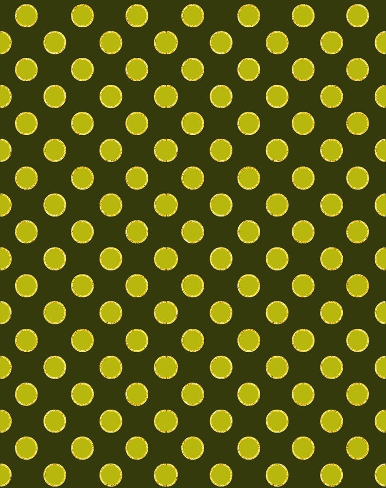 Peut inclure: Un motif r&eacute;p&eacute;titif compos&eacute; de cercles vert citron dispos&eacute;s en grille sur un fond vert olive fonc&eacute;. Chaque cercle pr&eacute;sente un bord l&eacute;g&egrave;rement textur&eacute; et us&eacute;, cr&eacute;ant un design g&eacute;om&eacute;trique uniforme sur toute la surface de l'image.
