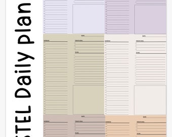 Pastel daily template