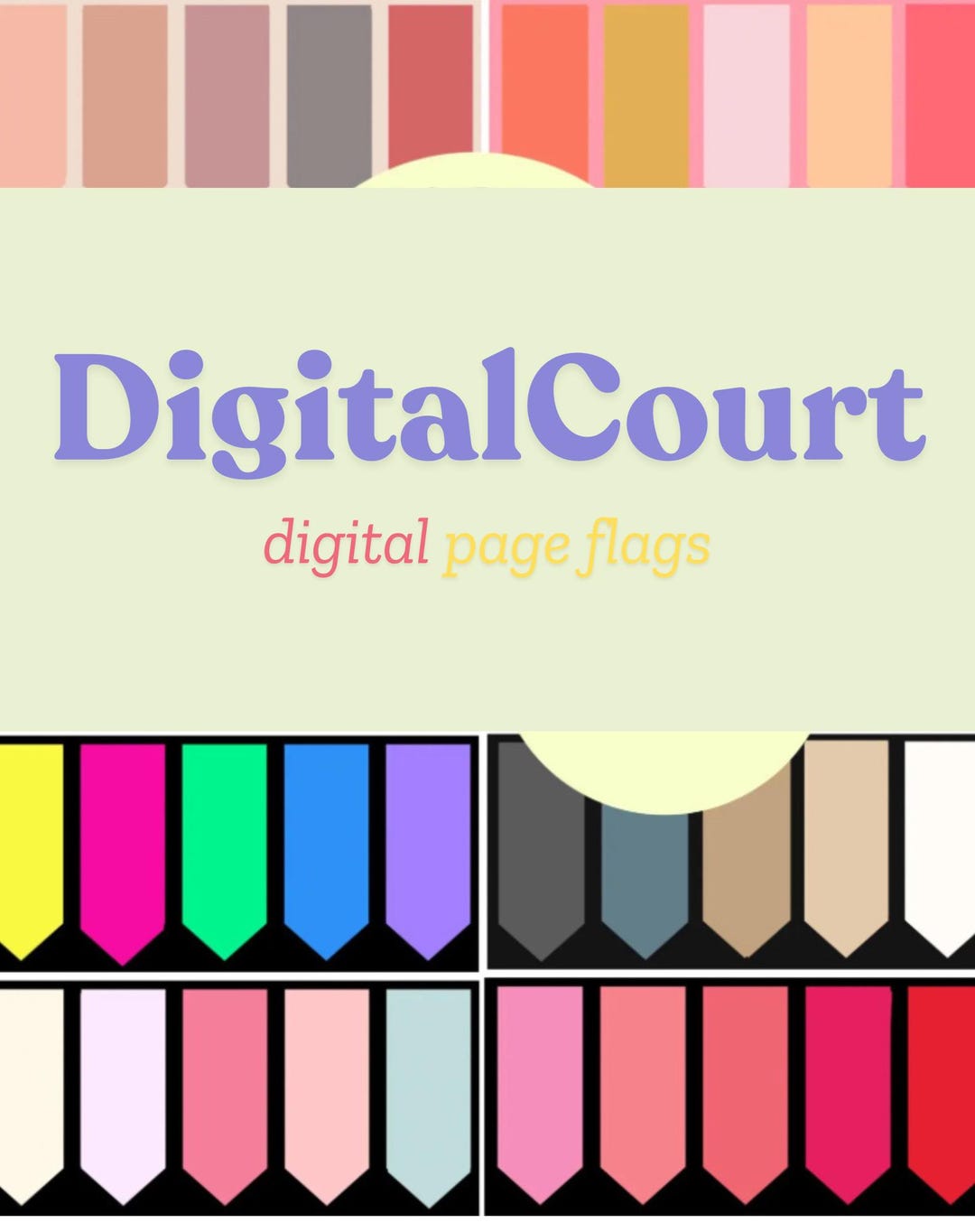 Digital Page Flags - Etsy