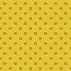 Peut inclure: Un fond jaune moutarde pr&eacute;sentant un motif r&eacute;p&eacute;titif de cercles dor&eacute;s pleins, espac&eacute;s uniform&eacute;ment. Chaque cercle est soulign&eacute; par une bordure dor&eacute;e subtile et textur&eacute;e, cr&eacute;ant une disposition en grille coh&eacute;rente sur toute la surface.