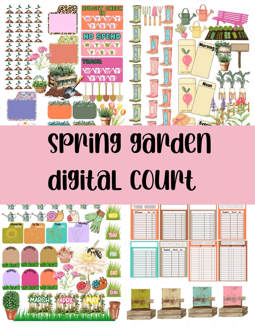 Spring Garden Key Visual Spring Garden - Etsy