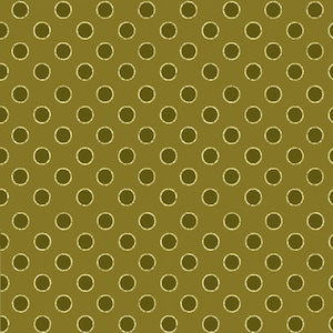 Peut inclure: Un motif r&eacute;p&eacute;titif de cercles de couleur dor&eacute;e dispos&eacute;s en grille sur un fond vert olive uni. Chaque cercle est soulign&eacute; par une bordure textur&eacute;e &agrave; l'aspect m&eacute;tallique, cr&eacute;ant un design g&eacute;om&eacute;trique coh&eacute;rent sur toute la surface.