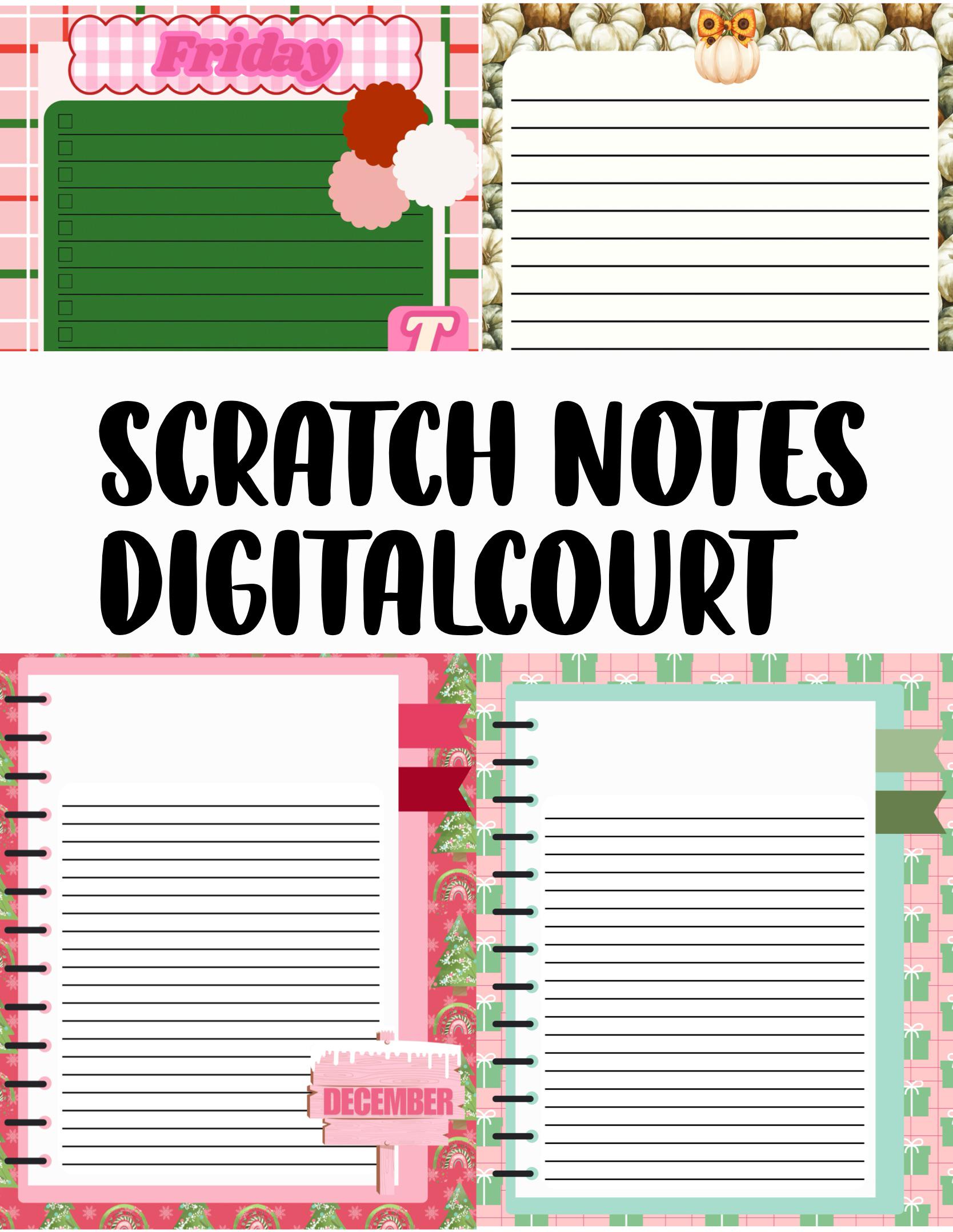 Scratch Notes - Etsy