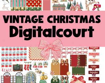 Vintage christmas planning deco
