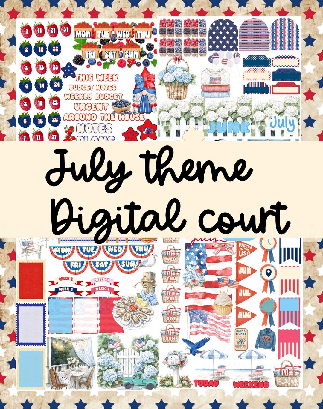 July Theme - Etsy