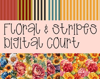 Floral & stripes