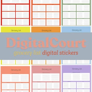 Digital Grocery List Bundle