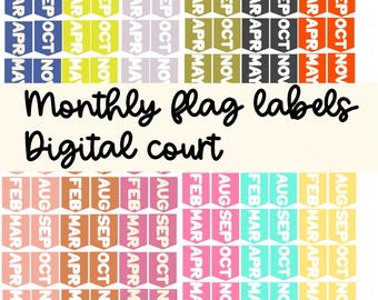 Monthly page flags