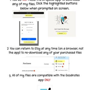 Peut inclure: Conseils et rappels pour le t&eacute;l&eacute;chargement de DigitalCourt&nbsp;: Vous n&rsquo;avez PAS besoin de l&rsquo;application Dropbox pour t&eacute;l&eacute;charger l&rsquo;un de mes fichiers. Cliquez sur les boutons mis en &eacute;vidence ci-dessous lorsque vous y &ecirc;tes invit&eacute; &agrave; l&rsquo;&eacute;cran. Vous pouvez retourner sur Etsy &agrave; tout moment (sur un navigateur, pas sur l&rsquo;application) pour t&eacute;l&eacute;charger &agrave; nouveau l&rsquo;un de vos fichiers achet&eacute;s. Tous mes fichiers sont compatibles avec l&rsquo;application Goodnotes UNIQUEMENT.
