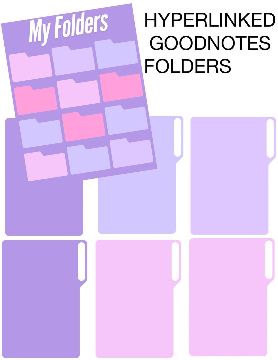 Hyperlinked Goodnotes Folders - Etsy