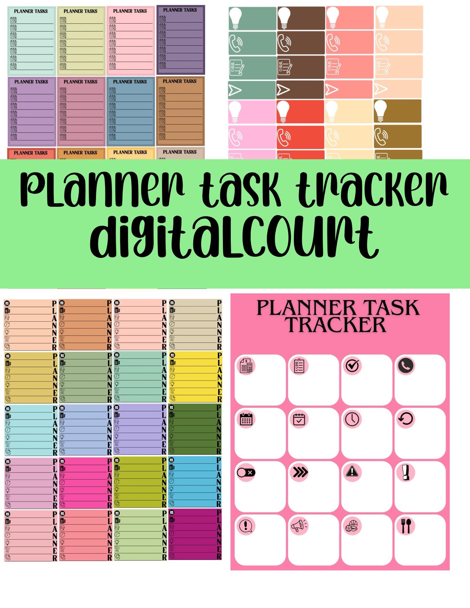 Planner Task Trackers - Etsy