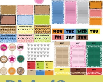 Stickers léopard arc-en-ciel