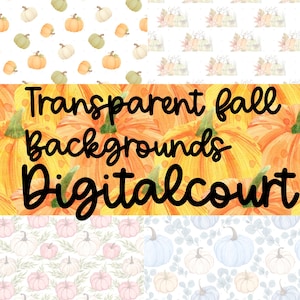 Transparent fall backgrounds