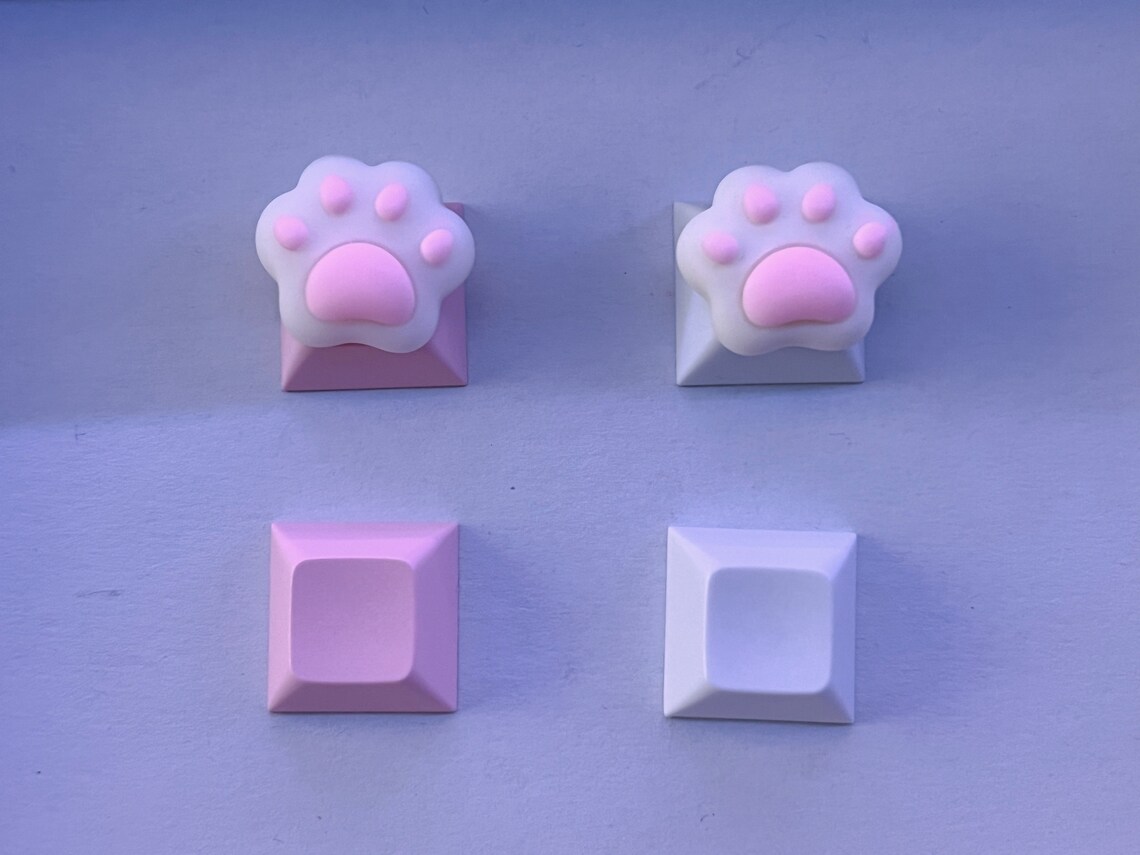 Cute Cat Paw Keycaps Cat Paw Keycap Set Kawaii Great Etsy Australia