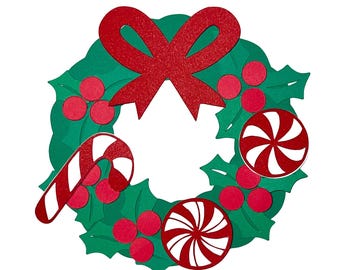 Candy Christmas Wreath Craft Kit | Holiday DIY Kids Craft