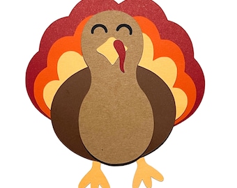 Turkey Paper Craft | Thanksgiving Cardstock DIY | Fall Decor | Kids & Adult Craft Project | Holiday Decoration