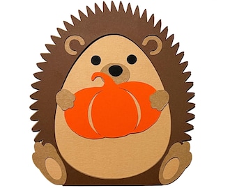 Hedgehog Paper Craft: DIY Fall Cardstock Project