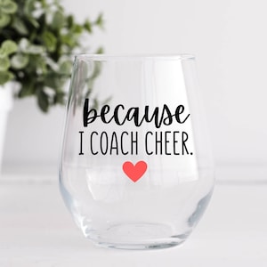 Cheer Coach Wine Glass, Funny Cheer Gifts, Cheer Coach Thank You, Cheer Season, Cheer Mom, Gift for Cheerleading Coach