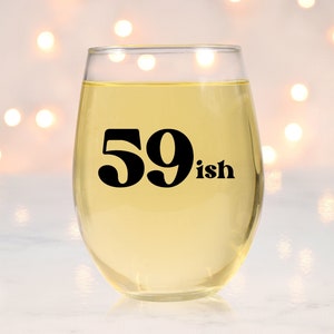 60th Birthday Wine Glass, 60th Birthday Party Gift, Gift for 60th Birthday, Women Birthday Gift, Gift for Him for Her