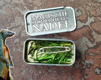 MAGICK Sicherheitsnadel aus 925er Silber gegen Verzauberungen und den bösen Blick - Tatsächlicher Magischer Gegenstand *EwigerMungoCraft*