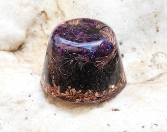 FLIEDERGEIST Orgonit  *Wilhelm Reich* aus Flieder, Amethyst, Bergkristall, Kupfer, Eisen