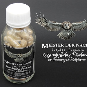 MEISTER DER NACHT Magisches Räucherwerk Fördert Luzides Träumen und Astralreisen EwigerMungoCraft Magick