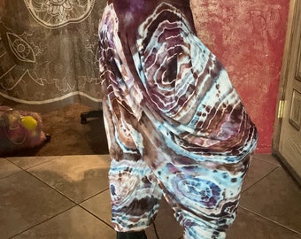 Colorful Geode tie dyed harem pants