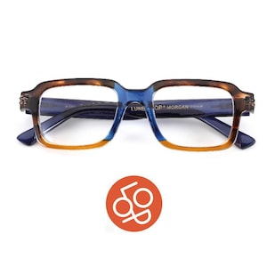 Designer Reading Glasses Morgan | Rectangular Frames | Stylish Readers for Men & Women | French Optician Design | High Quality