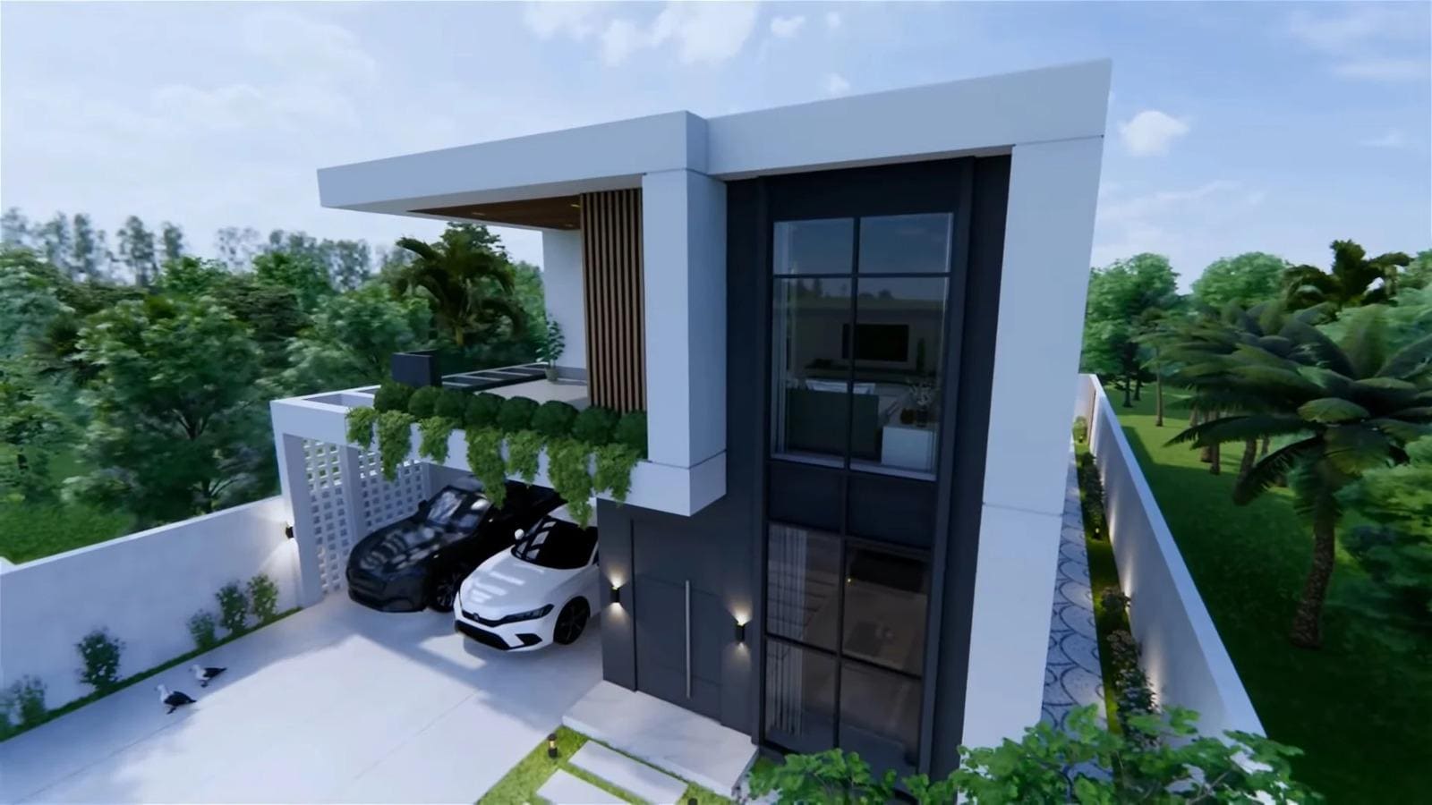 Modern House Plans With Swimming Pool: 5 Bedroom, 2-story (PDF Download ...