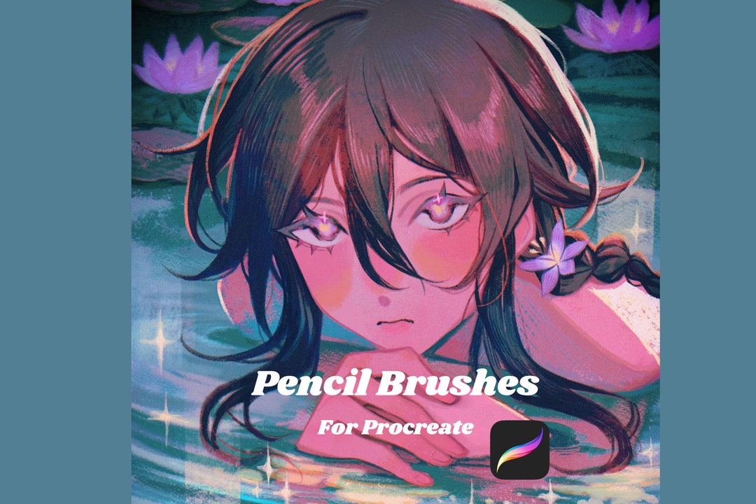 Procreate Manga Pencil Brushes Anime Art Procreate Brushes Etsy