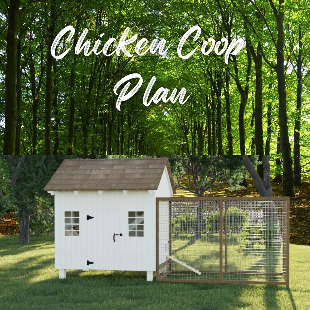 DIY Chicken Coop & Run Plans for 6-12 Chickens (PDF Download) - Etsy