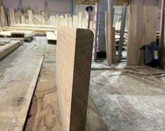 Solid oak 40mm thick Window board - Window sill - Bullnose Single round