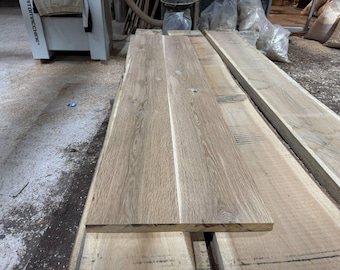 Oak boards , 40mm Thickness Kiln Dried Oak , Planed Solid Oak , Square Edge.