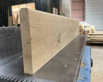 Solid oak 35mm thick Window board - Window sill - Bullnose double round