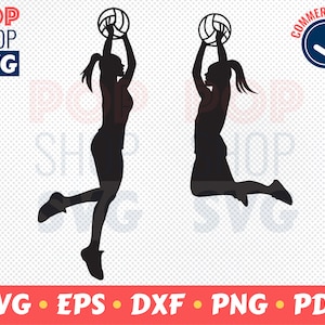 Volleyball Frau SVG / Schnittdatei / Vorlage für Mamas / Digitale Vektor-Datei / kommerzielle Lizenz / Schneidemaschine / Silhouette Cameo / Cricut