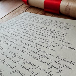 Handwritten Letter with Red Wax Seal – Personalised Love Letter Gift, Romantic Keepsake image 13