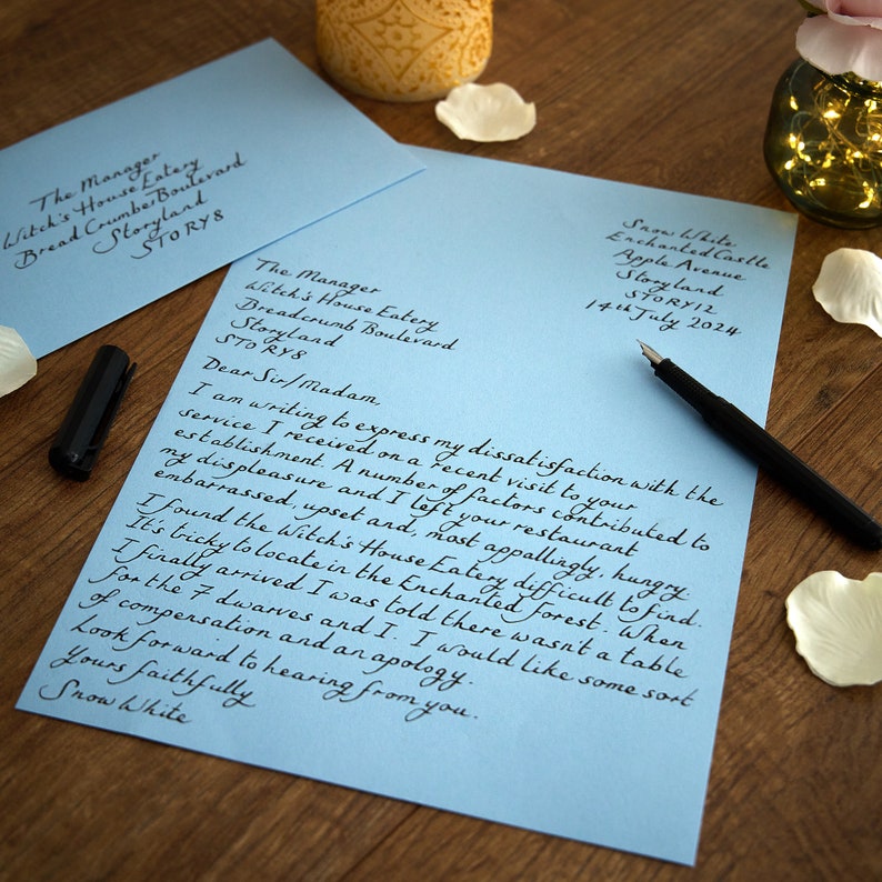 Luxury Handwritten Letter with Wax Seal. Wonderful Keepsake for Weddings, Anniversary, Birthdays or Love Letter. Forever Gift for loved ones A4 Smythson Blue