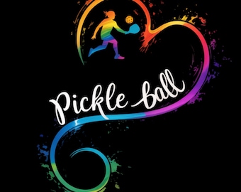 Funny Pickleball Girl PNG – I Love Pickleball Watercolor Digital Art