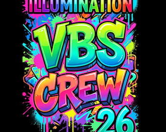 Illumination VBS Crew 2026 PNG, Vacation Bible School Shirt Design (Digital Download)