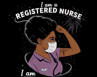 RN Nurse Life PNG – Cadeau pour les infirmières autorisées | Infirmière noire | Appréciation de l'infirmière en téléchargement numérique