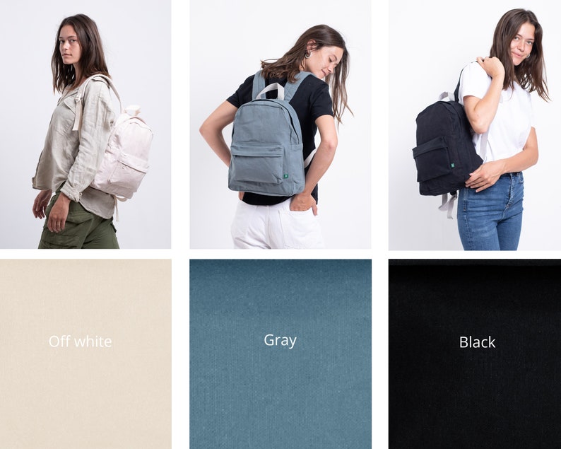 Mini Canvas Backpack Purse Women, Waterproof Waxed Canvas Laptop Teacher Backpack, Canvas Rucksack Personalized Bag with Cool Pin Buttons Small Backpack