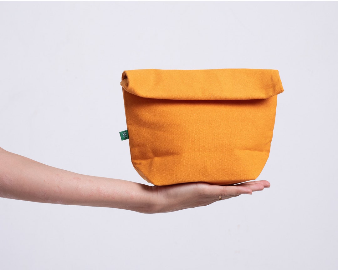 Personalized Lunch Bag / Waxed Canvas Lunch Bag / Cute Lunch Bag