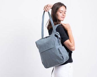 Diaper Bag Backpack, Canvas Backpack, Personalized Diaper Bag Backpack with Stroller Hooks, Convertible Backpack, Waterproof Backpack Tote