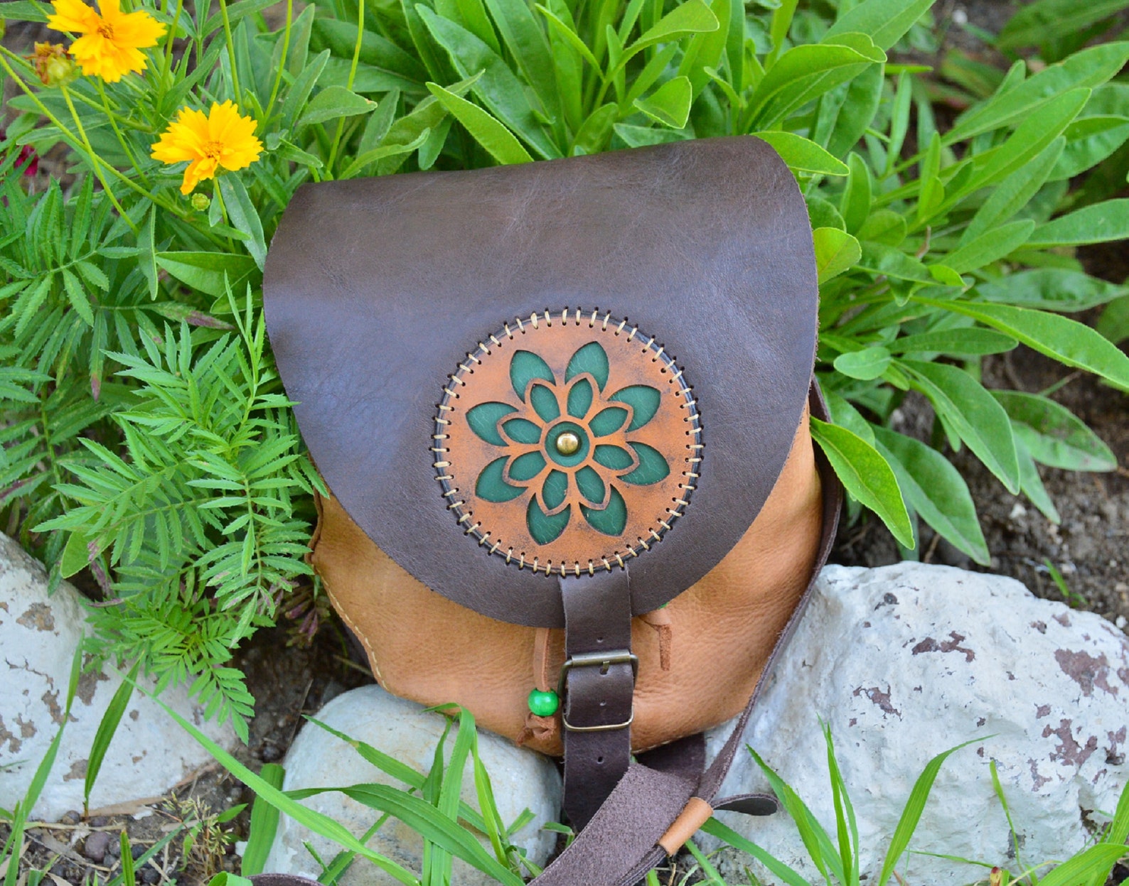 Small Crossbody Leather Bag Handmade Genuine Leather Bag Etsy